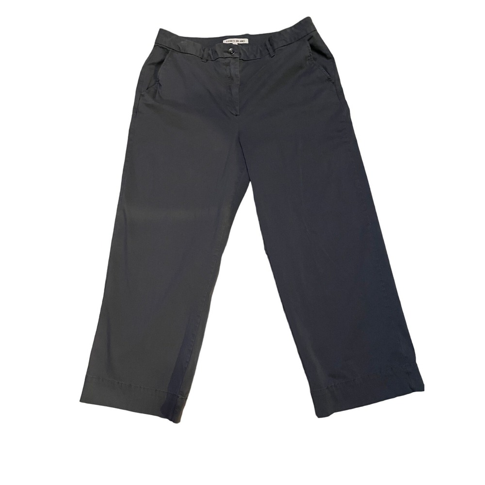Elizabeth and James Women's Size 12 Cropped Dark Gray Dress Pants